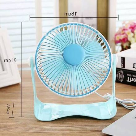 พัดลมเล็กตั้งโต๊ะ USB ขนาด 7 นิ้ว